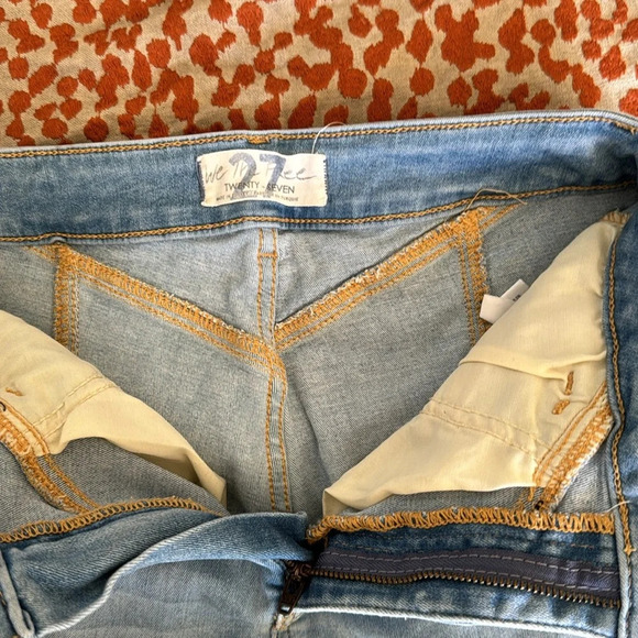 free people high waisted skinny light blue jeans size 27 - Picture 5 of 9